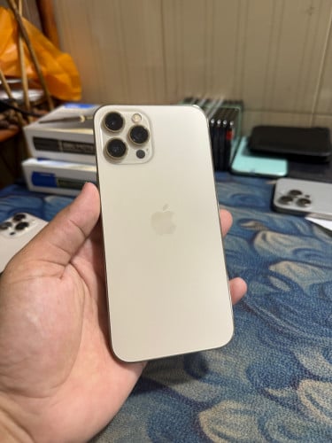 iPhone 12 Pro Max 128G សំណុំសុីន ស្អាតក្បែ99% 345$