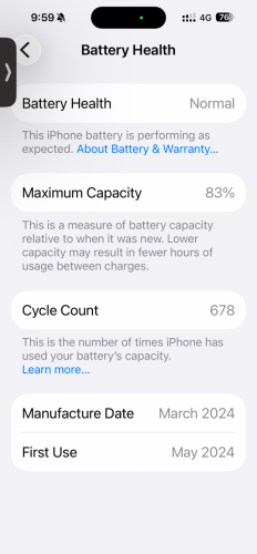 Iphone 15 Pro Max 256GB 95%