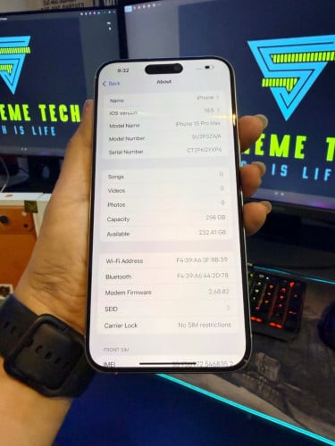 iPhone 15 pro max 256gb White Titanium មួយទឹកដូចថ្មី តម្លៃ ពិសេស!!