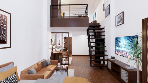 Loft One bedroom for rent on Riverside