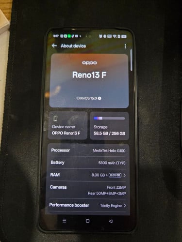OPPO RENO13F Bought on May 2025
