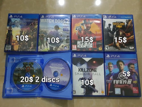 PS4 games 2nd hand in good condition