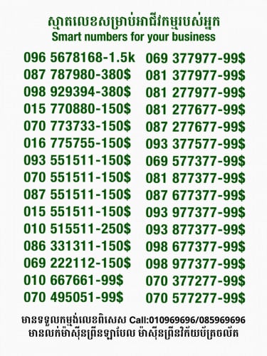 Smart លេខសម្រាប់អាជីវកម្ម