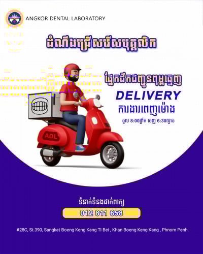 ផ្នែកដឹកជញ្ជូនពុម្ពធ្មេញ ពេញម៉ោង