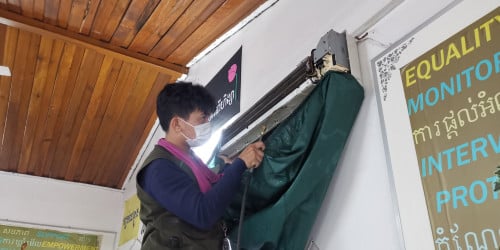 លាងសម្អាតម៉ាសុីនត្រជាក់10$ក្នុង1គ្រឿង☎️098519007