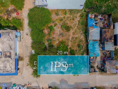 #FORSALE ដីកែងទំហំ 120 ម៉ែត្រការេ​ -📍ចោមចៅ 1, ភ្នំពេញ