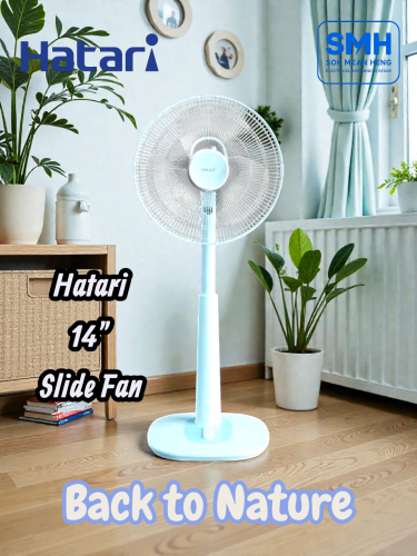 កង្ហារហ៊ាតារីដកក Hatari HT-S14M1 Slide Fan Plus 14"