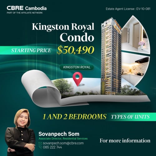 Brand New Condo For Sale- Kingston Royal| Mean Chey| Phnom Penh