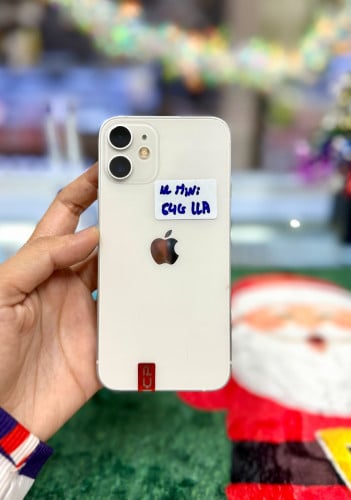 IPhone 12 Mini ទំហំផ្ទុក (64G) តួស្អាត 98% Model LLA ថ្ម 88%