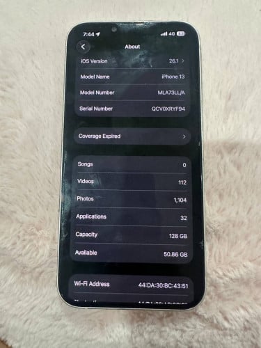 IPHONE 13 128g ពណ៏ផ្កាឈូក ថ្មរ 82% តួ98%  Zin ទាំងអស់ free ផ្លុំ 275$