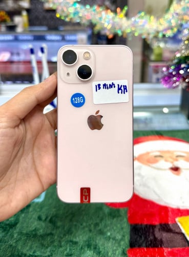 IPhone 13 Mini ទំហំផ្ទុក (128G) តួស្អាត 98% ថ្ម 96% Color Pink