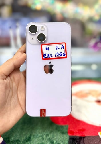 IPhone 14 ទំហំផ្ទុក (128G) តួស្អាត 98% Model LLA ថ្ម 91%