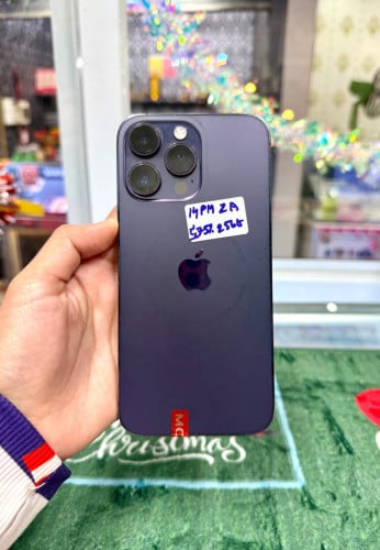 IPhone 14 Pro Max ទំហំផ្ទុក (256G) Model ZA តួស្អាត 98% Color Purple