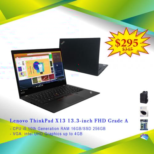 Lenovo ThinkPad X13  i5 10th Generation RAM 16GB/SSD 256GB
