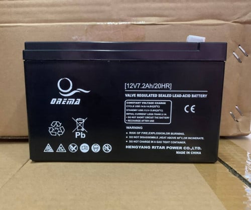 Battery UPS Orema 12V 7.2A 🔋