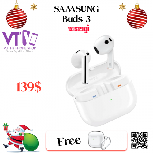Galaxy Buds 3 (ថ្មី ធានា១ឆ្នាំ)