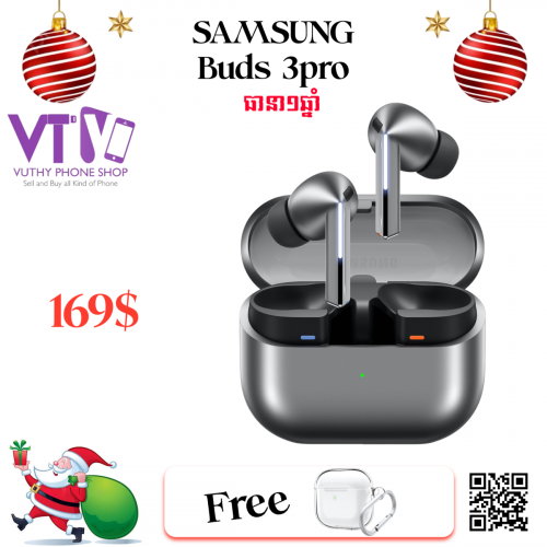 Galaxy Buds 3pro (ថ្មី ធានា១ឆ្នាំ)