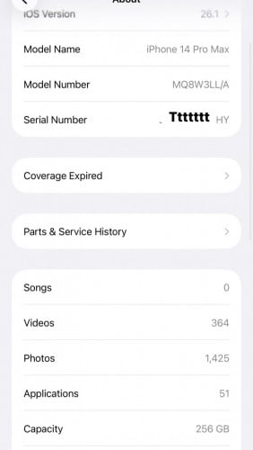 iPhone 14 Pro Max zin all ស្ទើរតួរ