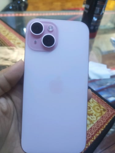 iphone 15 ពណ៍ឈូក 128g សានុំ​