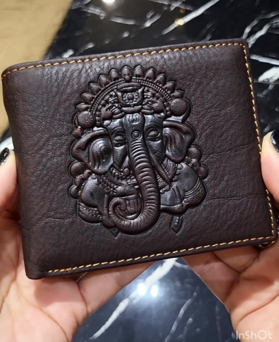 កាបូបដាក់លុយស្បែកគោឆៅអាមេរិច