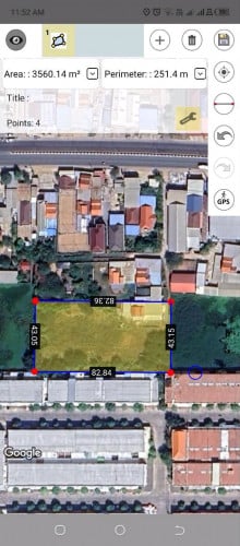 ដីលក់នៅជាប់បុរីពិភពថ្មីគួស្រូវពីរខាងផ្លូវជាតិលេខ2 លក់ឡៃឡុង​ទំហំ 42m x 82m តំលៃក្រោម120$/m2​