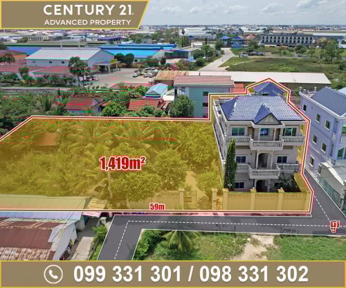 🏘ផ្ទះវីឡា កែង (Villa) ជិតបុរី លឹមឈាងហាក់ ផ្លូវជាតិលេខ3 ត្រូវការលក់បន្ទាន់ខ្លាំង