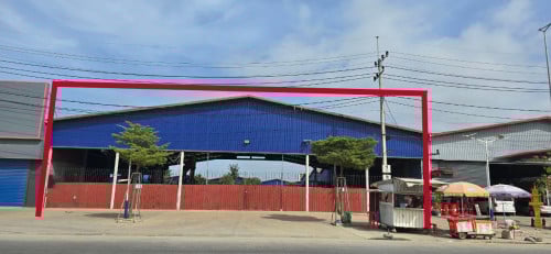 💥ឃ្លាំងសម្រាបជួល លើផ្លូវធំ សែន សុខ / Warehouse for rent on main street Sen Sok