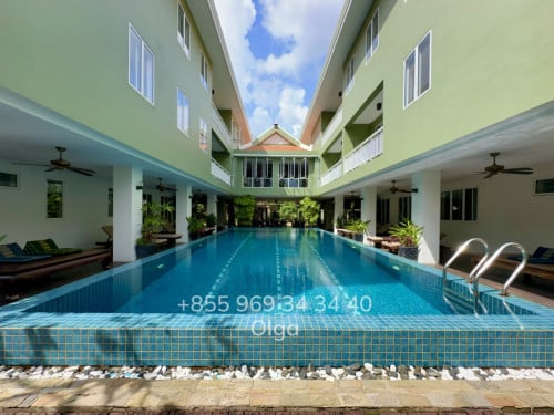 🔑    Siem Reap, Apartment with Swimming pool for Rent (#18609)