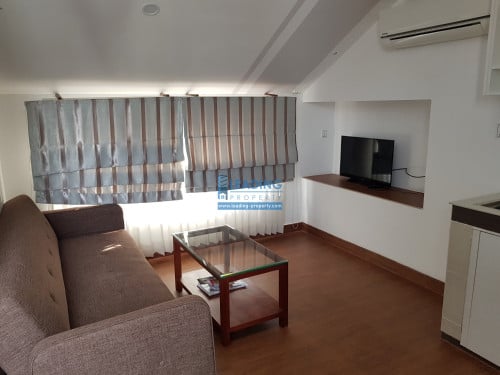 N591 | Top Floor Peaceful 1 Bedroom Serviced Apartment For Ren in Boeng Trabek