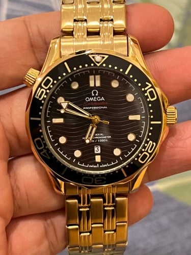 Omega Black and Gold
