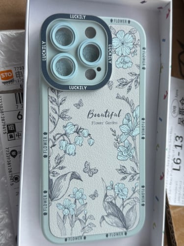 pale blue iPhone 16 pro phone case