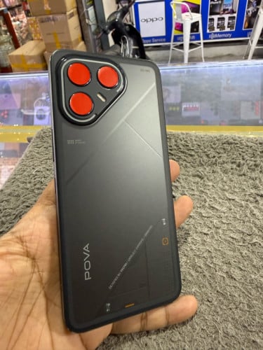 Tecno Pova7 Ultra 5G Ram12G Memory256G ក្រុមហ៊ុនសុីមពីរ មានឆ្នាំងសាក
