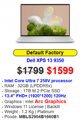 Dell XPS 13 9350