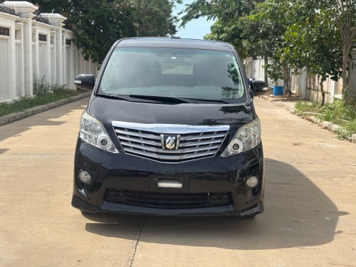 Full ពេញ 2011 Alphard ខ្មៅក្នុងខ្មៅ