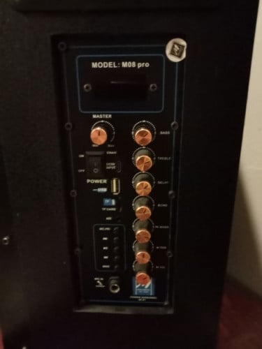 Speaker Karaoke. M Music Professional Karaoke System + Two Microphones. (Perfect Condition). $70