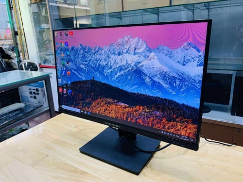 Monitor 24”FHD កែមស្មើ មានSpeaker មានច្រើនគ្រាប់បងៗអាចដាក់កម្ម៉ងបានចា