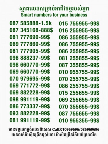Smart លេខសម្រាប់អាជីវកម្ម