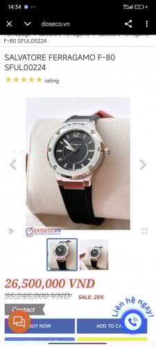 woman's watch Salvatore Ferragamo F-80 SFUL00224