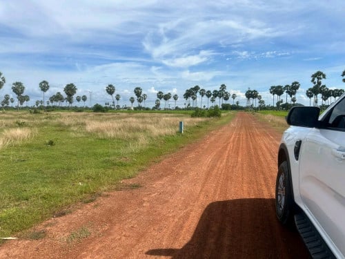 ដីលក់ខាត50%ដីទួលស្អាតខាងជើងភ្នំបាសិត3000mខាងកើតផ្លីវ51ចម្ងាយ1500មជាប់ផ្លូវរដ្ឋ10m