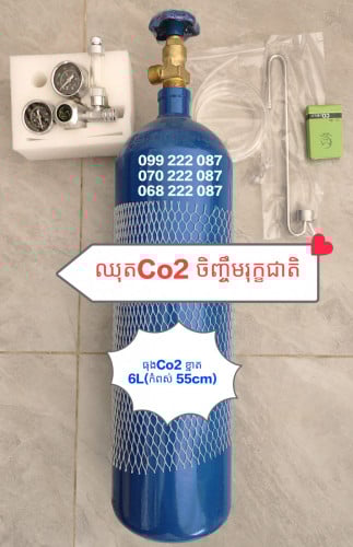 បញ្ចូល CO2 និងអុកសុីសែនត្រី我们在金边供应氧气/二氧化碳/氮气/氩气。