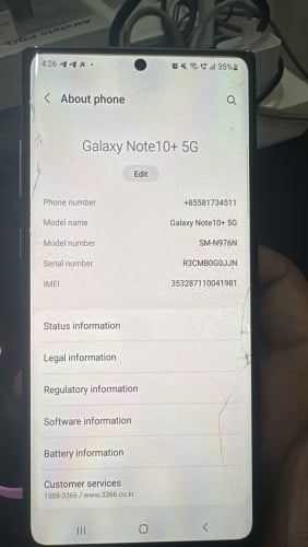 NOTE 10+ screen oleg