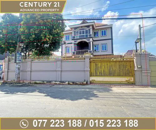 🏘 ផ្ទះវីឡា (កែង) ជិតស្ពានបាឡេ ខណ្ឌឬស្សីកែវ ត្រូវការលក់បន្ទាន់ខ្លាំង