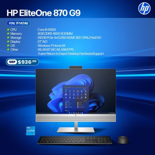 ឈានទៅមុខជាមួយនឹងរចនាបថទាន់សម័យ និងសមត្ថភាពដ៏ខ្លាំងក្លា! 💥🖥 HP EliteOne 870 AiO ថ្មីនេះ