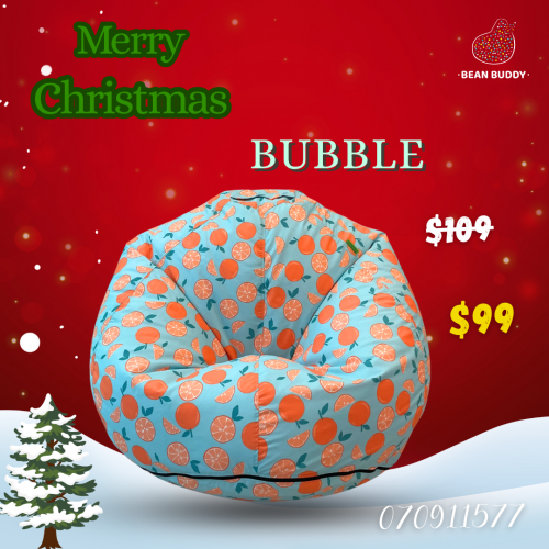 Bubble bean bag available in stock now. សាឡុងអង្គុយគ្រាប់ស្នោ​មានក្នុងស្តុក