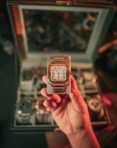 Cartier Santos ម៉ាស៊ីន Automatic