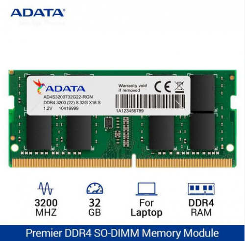 NEW RAM laptop 64GB (32GB x2units) DDR4 3200MHz $400