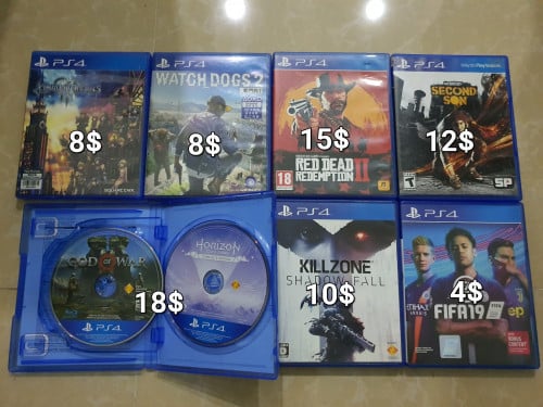 PS4 games 2nd hand in good condition