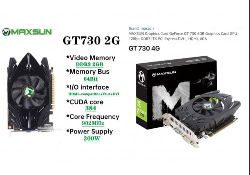 Stock ថ្មី VGA Card Maxsun តម្លៃល្អ !