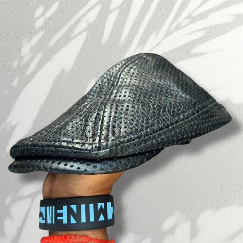 មួកសៀងហៃ​ ស្បែកគោ​ Men's Classic Flat Cap Hat