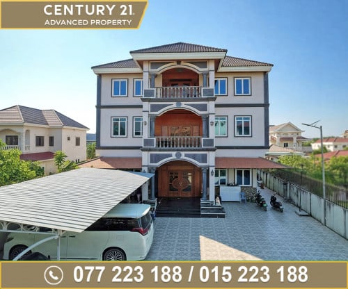 🏘 ផ្ទះវីឡា (កែង) ជិតស្ពានបាឡេ ខណ្ឌឬស្សីកែវ ត្រូវការលក់បន្ទាន់ខ្លាំង